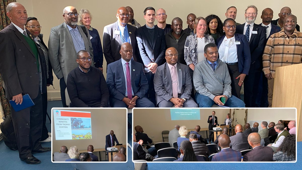WildCRU_Ox's tweet photo. WildCRU was delighted to welcome a #Botswana Government delegation yesterday, who shared insight on the nation’s #conservation successes. They outlined the crucial role of #trophy #hunting in supporting community wellbeing &amp; livelihoods as well as species &amp; habitat protection. https://t.co/54Le0sdJSe