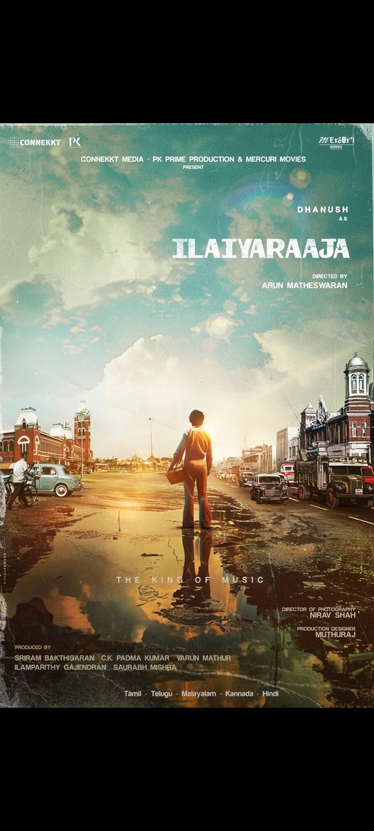 The wait is over! Witness Dhanush's captivating transformation in the Introductory Announcement Poster of #IlaiyaraajaBiopic. Directed by Arun Matheswaran, this promises to be epic
@ilam_parithy @imsaurabhmishra  @Nirav_dop @muthurajthangvl