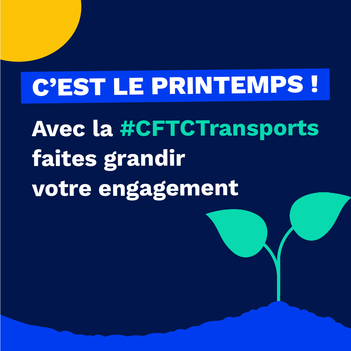 Aujourd'hui, le printemps pointe le bout de son nez... 🌱 
Comme la nature qui s'éveille, saisissez cette période pour cultiver et faire grandir votre engagement avec la #CFTCTransports. 🌼
#adhérez

Nous rejoindre :
cftc-transports.com