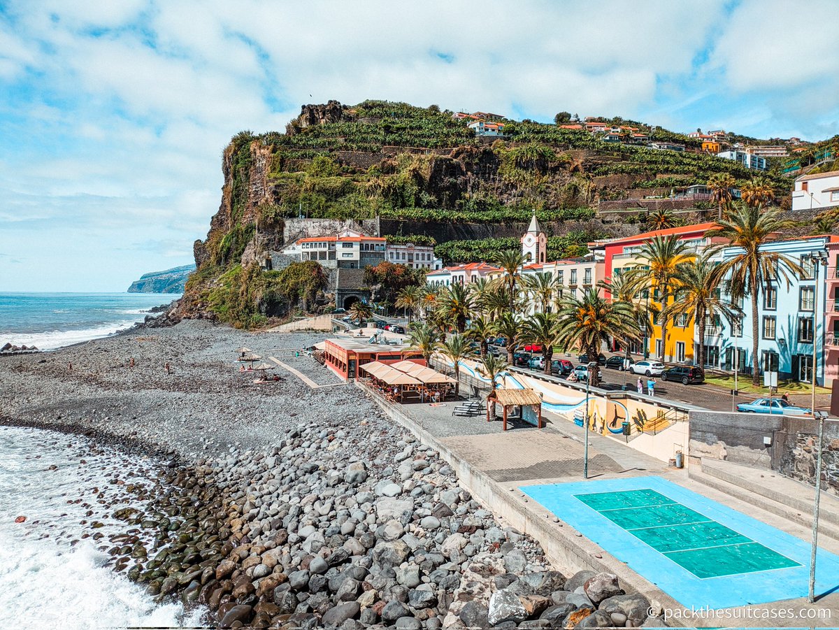 Day 7 on Madeira ❤️🇵🇹 An afternoon at Ponta do Sol, which I thought we could walk to as it's right by the hotel but there's a non-pedestrian tunnel so we had to get a taxi for the 4-minute journey 🤦🏻‍♀️car-centric madness. Glad we got there though as it's lovely 🌞