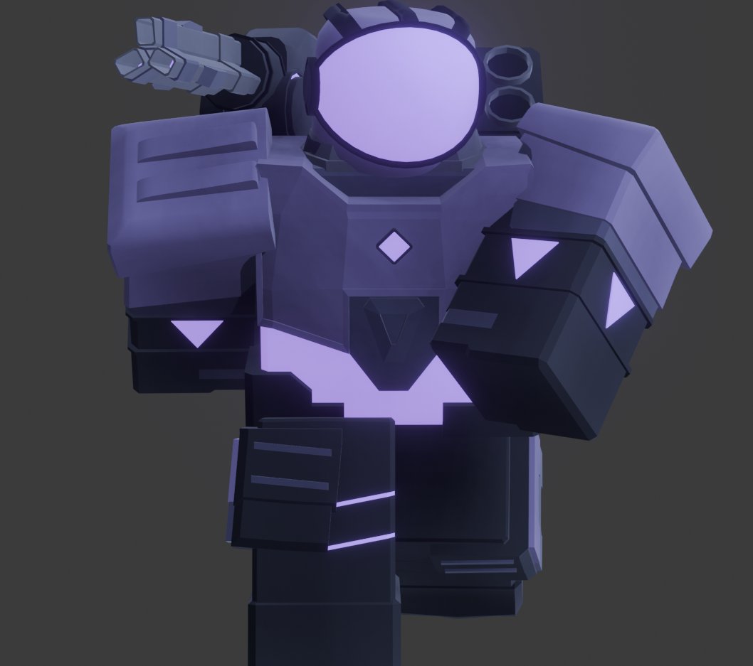 VoxelFur's tweet image. Robotic Overseer.

#Roblox #TowerBlitz #RobloxEvade #Blender #3DArt 
&quot;He loves to stun air.&quot;