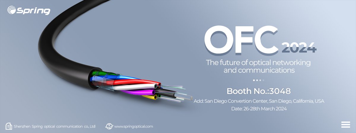 Cathyguo_Spring's tweet image. Let&apos;s meet at Booth 3048 on 26~28th March in San Diego USA. #OFC2024