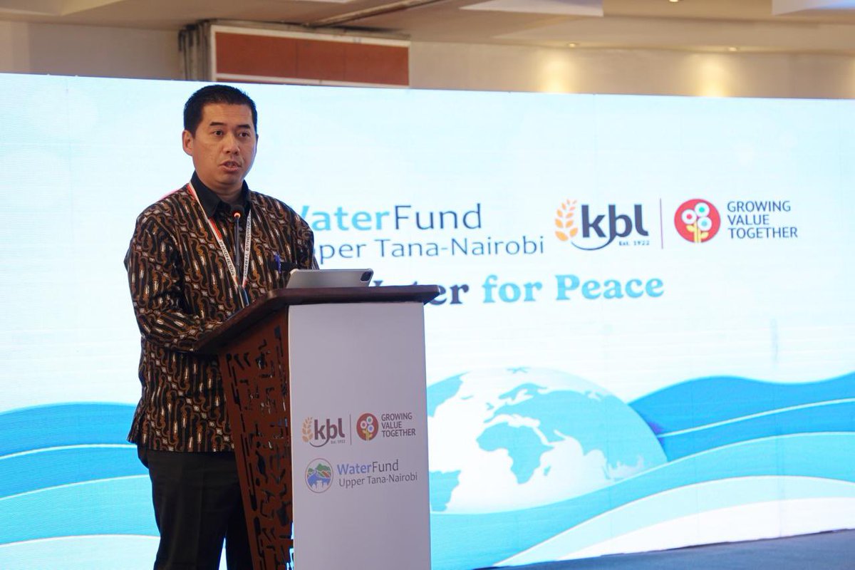 drahdiansyah's tweet photo. Representing Indonesia 🇮🇩 @IndonesiaInNBO , speaking at the Water Fund Upper Tana-Nairobi Breakfast. Highlighting the upcoming 10th World Water Forum in Bali, 18-25 May 2024.

Honored to join esteemed speakers @JKorir_K , @eddy_njoroge , @KenyaBreweries https://t.co/MqYR7vdoEV