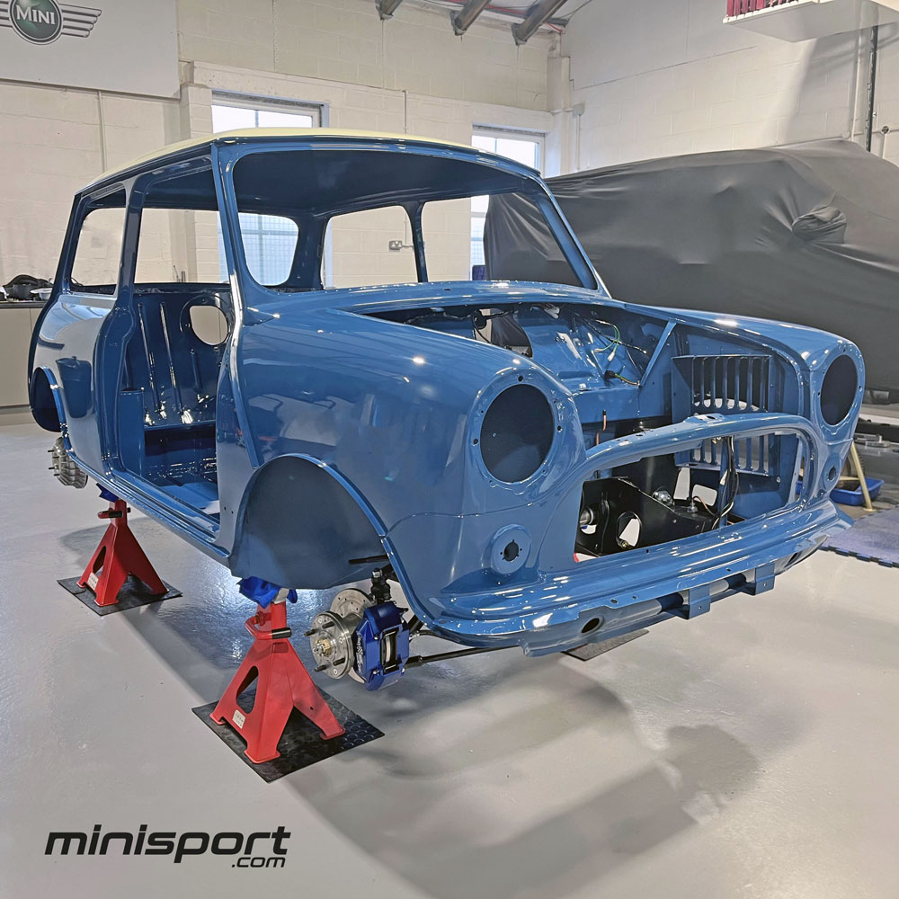 Subframes, running gear, and all the intricate pieces coming together, the Bangers & Cash Mini is gearing up for the grand stage. Keep up to date with this exciting project by following us @minisportltd #SubframeInstallation #MiniSportLtd #BangersandCash #YesterdayChannel