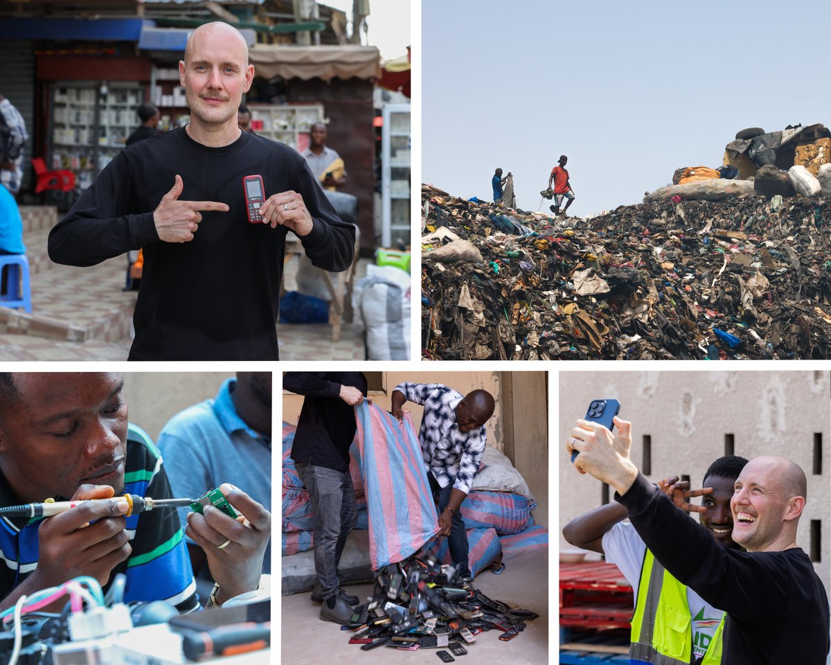 Mit Oli.P hinter den Kulissen von #OneforOne in Ghana. 🎬 Für jedes neue #Handy bei Vodafone, lassen wir ein altes aus Afrika recyceln. 📱♻️ Zusammen mit Closing the Loop haben wir die 1,5 Millionen geknackt. Und das ist längst nicht alles! Mehr dazu: vod.af/qe3qtj🙌💚