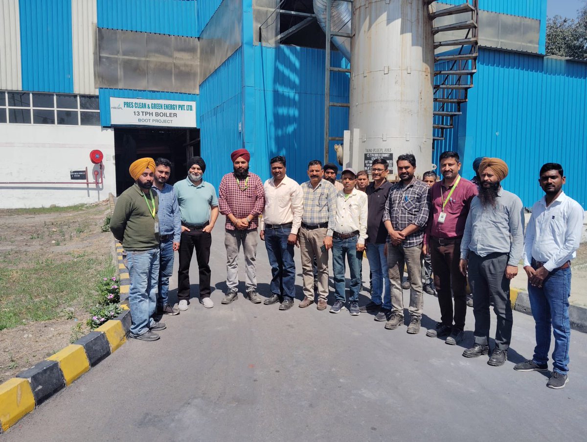 Today is 4th commissioning anniversary of @PRESPLdesk 13TPH boiler BOOT @SunPharma_Live project in Punjab, delivering clean RE steam 24x7, industrial decarbonisation using Biomass-Bioenergy. Energy Efficiency+RE+Cost Savings+Farmers-Community partnership @mitsuiandco @mnreindia