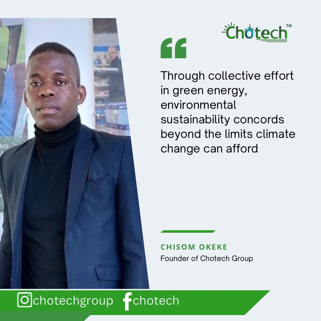 chotechgroup's tweet photo. In our united push for green energy, we defy climate change's limits, forging a sustainable future. Together, we rewrite our planet's destiny, planting seeds of harmony for generations to reap. Join the Chotech Revolution! 
#today https://t.co/F0vKMKIaqU