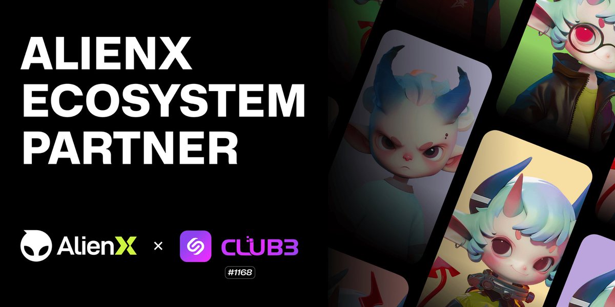 Club3 (@club3xyz) on Twitter photo We are very happy to cooperate with <a href="/ALIENXchain/">ALIENX ๐ฝโ๏ธ</a> and join the ALIENX ecosystem ๐ค
Drop your address, follow <a href="/club3xyz/">Club3</a> + <a href="/ALIENXchain/">ALIENX ๐ฝโ๏ธ</a> & rt.
Pick one to get ALIENX Explorer Pass NFT. We are very happy to cooperate with <a href="/ALIENXchain/">ALIENX ๐ฝโ๏ธ</a> and join the ALIENX ecosystem ๐ค
Drop your address, follow <a href="/club3xyz/">Club3</a> + <a href="/ALIENXchain/">ALIENX ๐ฝโ๏ธ</a> & rt.
Pick one to get ALIENX Explorer Pass NFT.