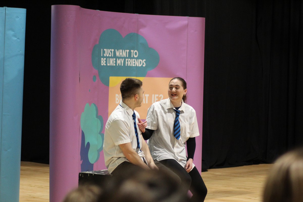 In #PSHE today Year7 and Year8 were treated to a performance from the team at @SmashedProject:
"An empowering, interactive and cinematic experience,
Telling a universal story of teenage life
From the perspective of three friends
Inspiring learners to ask ‘What if it were me?"