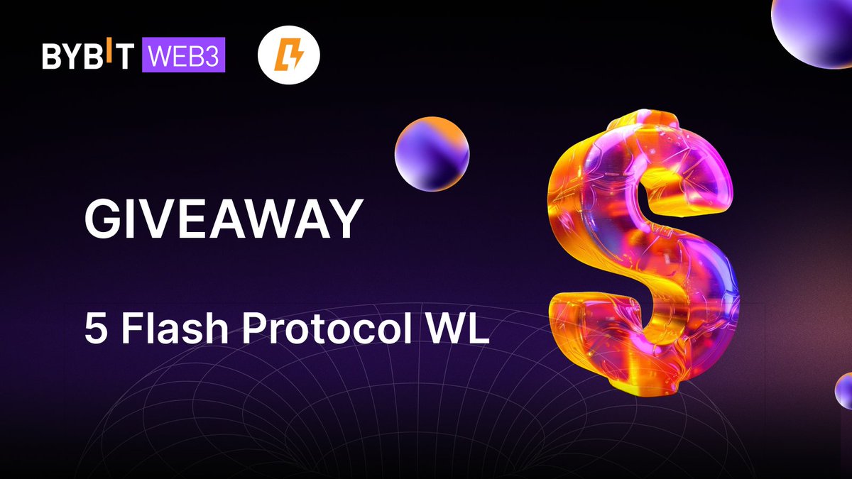 Bybit Web3 (@bybit_web3) on Twitter photo 📢 GIVEAWAY ANNOUNCEMENT 🎉
🎁 Prizes: 5 <a href="/flashprotocol/">Flash Protocol</a> WL spots
⏳ Duration: 1 day
🚨 To Enter
1️⃣ Follow <a href="/Bybit_Web3/">Bybit Web3</a>
2️⃣ Like + repost
3️⃣ Tag 3 friends and drop your #BybitWallet
#Giveaway #BybitWeb3 #inscription #Airdrops 📢 GIVEAWAY ANNOUNCEMENT 🎉
🎁 Prizes: 5 <a href="/flashprotocol/">Flash Protocol</a> WL spots
⏳ Duration: 1 day
🚨 To Enter
1️⃣ Follow <a href="/Bybit_Web3/">Bybit Web3</a>
2️⃣ Like + repost
3️⃣ Tag 3 friends and drop your #BybitWallet
#Giveaway #BybitWeb3 #inscription #Airdrops