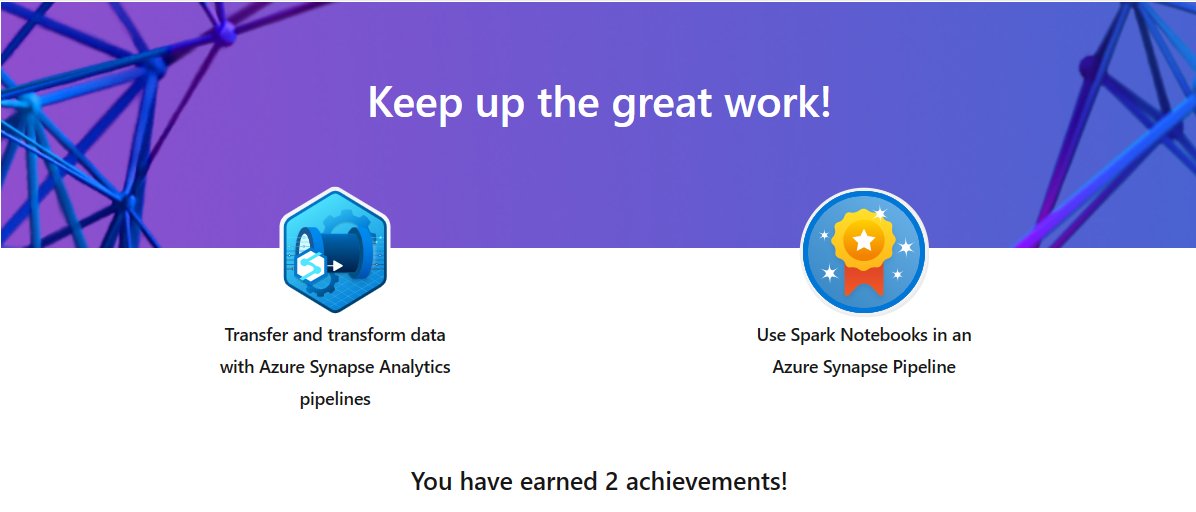 AnnaDyagileva1's tweet image. Today I earned my "Use #SparkNotebooks in an @Azure #Synapse Pipeline" & "Transfer and transform data with #Azure Synapse Analytics pipelines badge!" I’m so proud to be celebrating this achievement thanks to @MicrosoftLearn.
#MSLearnBadge #MIEExpert #MicrosoftEDU #teachersloveEDU