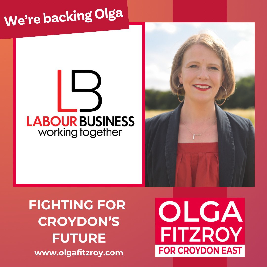 Thanks so much for your support @Labour_Business . I’ve run my own business for over a decade and fought for self-employed peoples rights, and know how vital businesses of all sizes are to Croydon’s economic renewal under a Labour government. 🌹🌹🌹