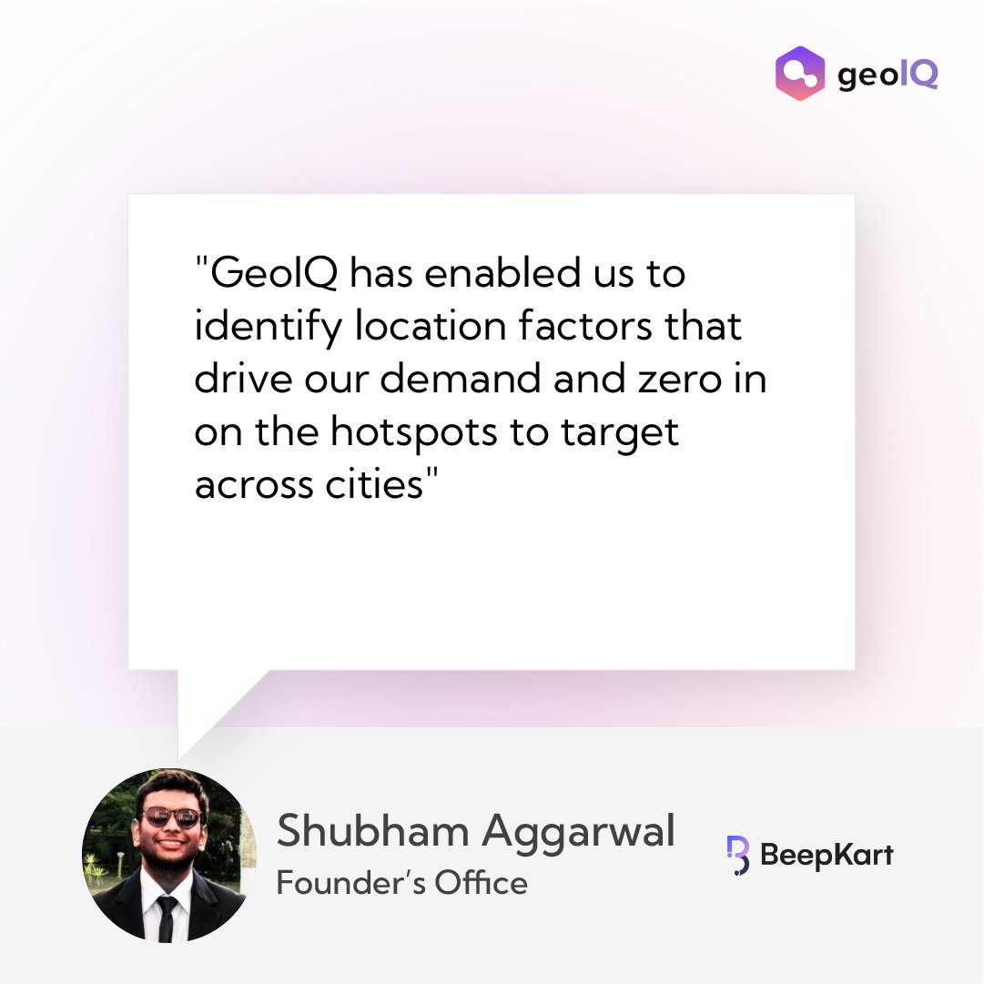 Here's what our clients have to say about us. At GeoIQ, we are driving great achievements for the retail brands in their expansion journey. To know more about our data offerings, write to us at hello@geoiq.io #LocationIntelligence #BusinessInsights #ClientSuccess