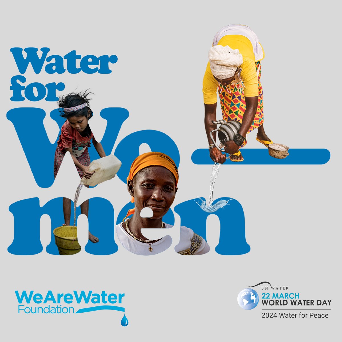 The lack of #safedrinkingwater in many parts of the world further exacerbates this #inequality, as women must walk more than 4 kilometres a day to fetch water. #Water is the foundation of everything 💧💙. #WorldWaterDay