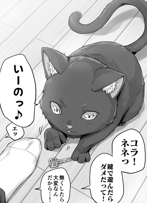 鍵で遊ぶヤンデレ飼い猫ちゃん(1/2) 