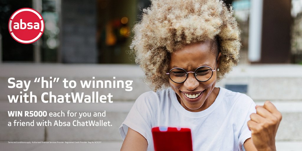 You could WIN R5000 each for you and a friend with Absa ChatWallet and CapricornFM. Simply send, “HI” to 086 000 2428 on WhatsApp, then tell us one of the cool things you can do with Absa ChatWallet using #AbsaChatWallet +tag us and @absa. @mrmajo_af could call you live on air!