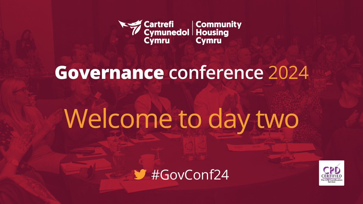Welcome to the second day of #GovConf24 🎉 

We're ready for a full schedule of panel sessions, workshops and keynote speakers today.

Our chair @behnazakhgar will be kicking off the conference this morning, followed by our first keynote speaker @ClaerB

#HousingAssociations