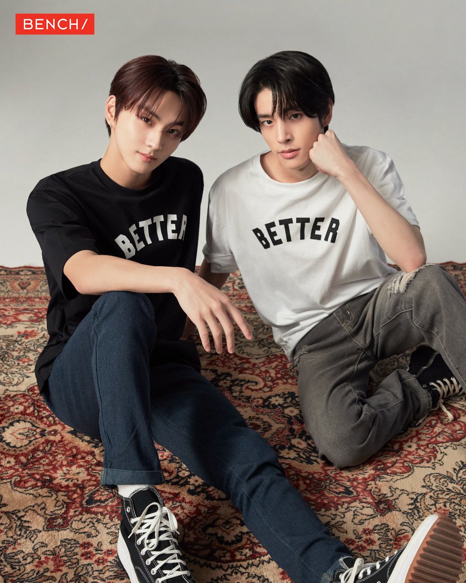 benchtm's tweet image. Black and white never goes out of style, just like #JUNGWON and #JAKE of @ENHYPEN! Share with us your favorite outfits that exude iconic vibes.

🖤 On Jungwon
Tee (BOG0154) P499.75
Pants (BPD0879) P999.75

🤍 On Jake
Tee (BOG0154) P499.75
Pants (BPD0880) P999.75

#BENCHandENHYPEN