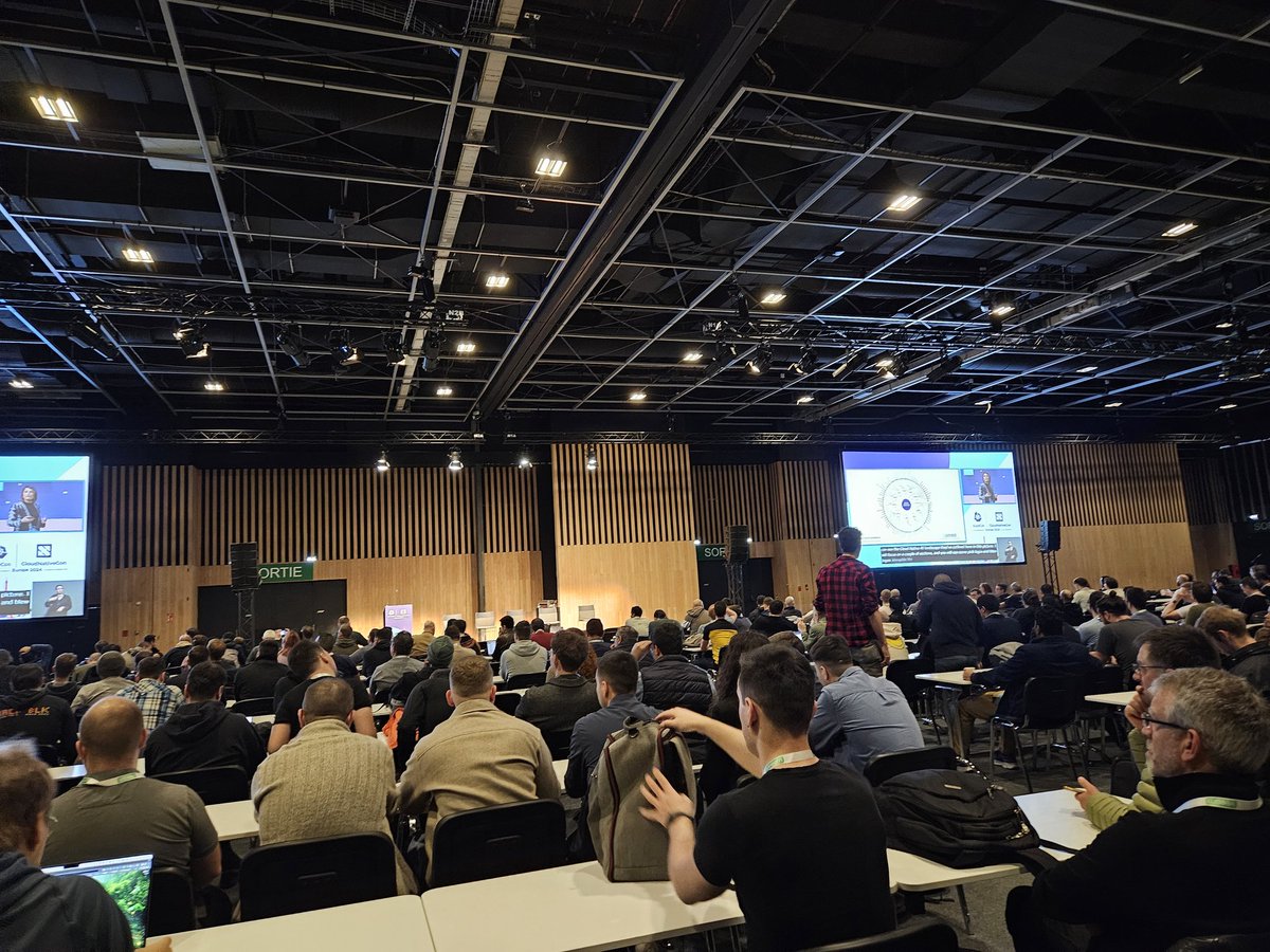 Attending keynote by <a href="/pritianka/">Priyanka Sharma</a> at #KubeCon EU 2024 #Paris