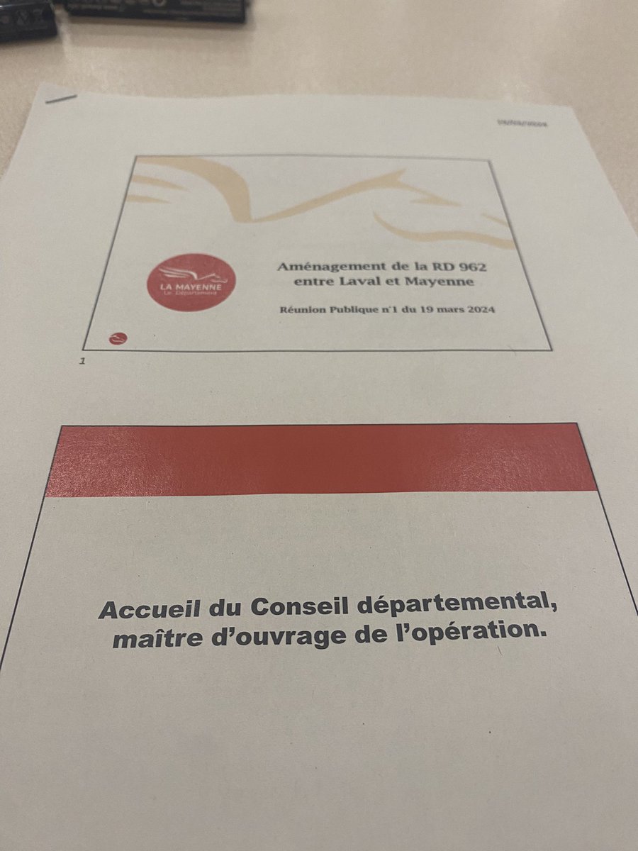 Salle comble à #MartignéSurMayenne pour la 1ère réunion d’information sur le projet de réaménagement et de securisationdu RD 962, ex RN 162. Un enjeu stratégique pour le désenclavement  et d’interconnexion du Nord Mayenne