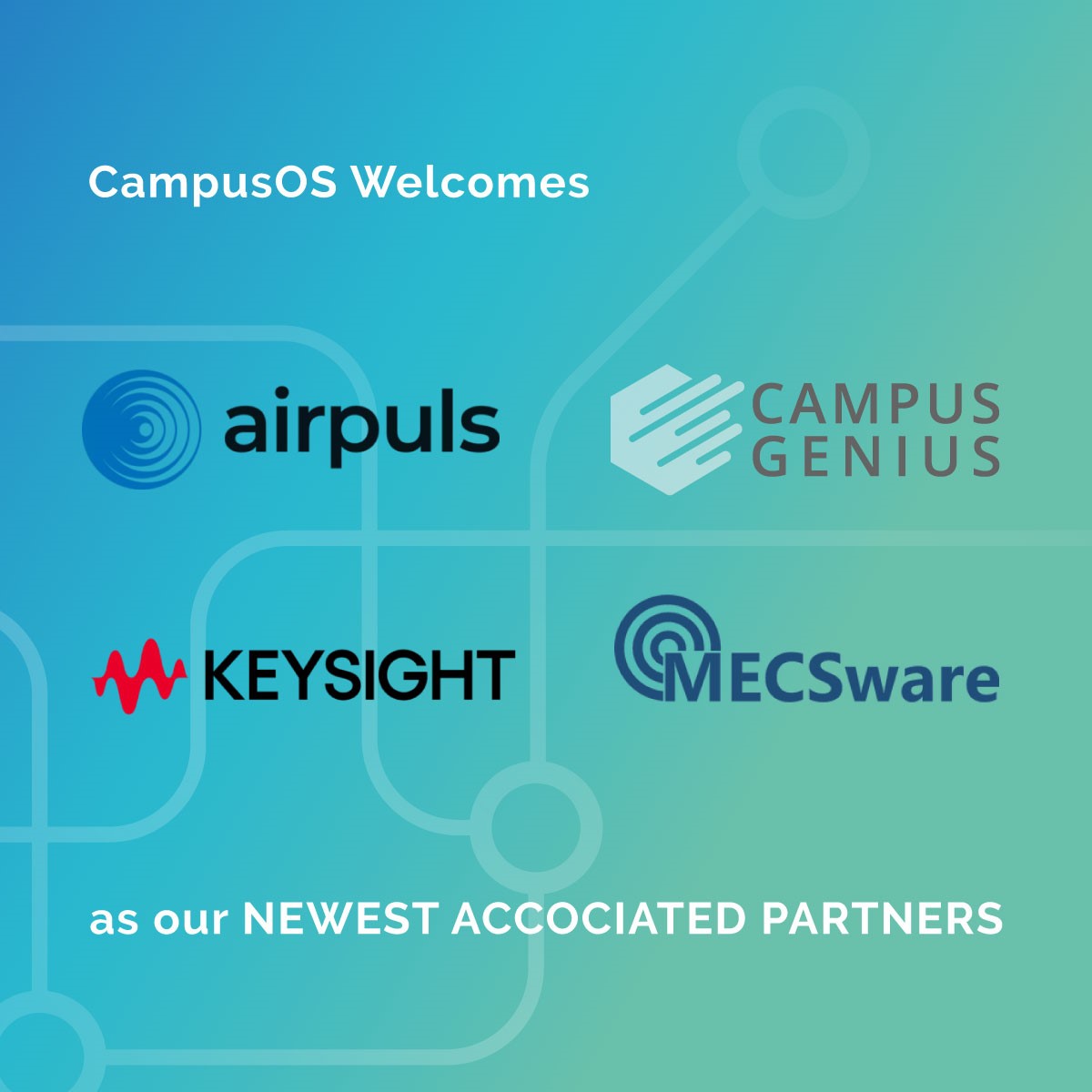 #CampusOS is welcoming four new associated partners: CampusGenius, MECSware, @Keysight & airpuls 🚀
Learn how they contribute to our project of creating tailor-made #5G #CampusNetworks for industry through open and interoperable network components.
👉hhi.fraunhofer.de/en/news/nachri…