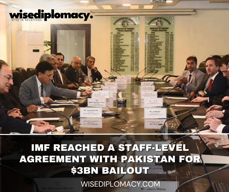 IMF reached a staff-level agreement with Pakistan for a $3bn bailout
.
.
Read Full:
wisediplomacy.com/2024/03/20/imf…
.
.
#wisediplomacy #IMF #PakistanIMF #internationalmonetaryfund #Bailoutpackage #stafflevelagreement