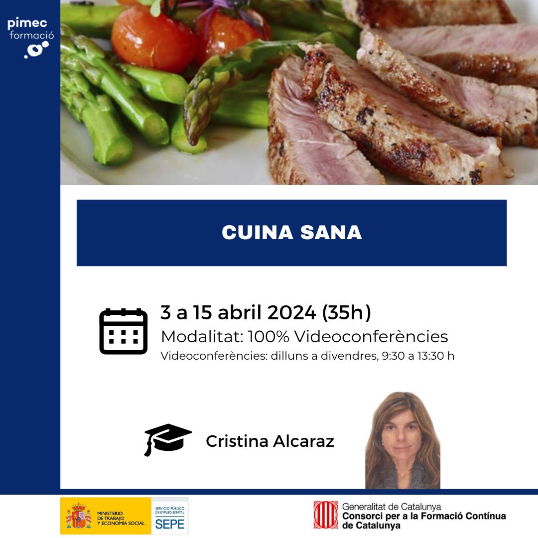 PimecFormacio's tweet photo. 💥Últimes places dels primers #cursos subvencionats d'Abril!
🍳#Cuina sana
🫂Tècniques de maneig en la #comunicació verbal davant una situació potencialment #violenta
💻#FrontEndWeb developer
🤝#Negociació i tancament eficaç de #vendes
👉 https://t.co/rNBYZ3bpHp https://t.co/iwDrdml0o8