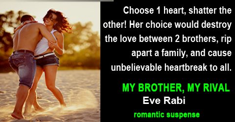 @naudyvalentine “There are very few books that can make me cry. Ugly cry. I’m giving this a perfect 10.”
#RomanticSuspense #LoveTriangles #MyBrotherMyEnemy #FamilySagas #EveRabi #Tearjerker #Romance #KindleUnlimitedBooks amzn.to/ImrIBS