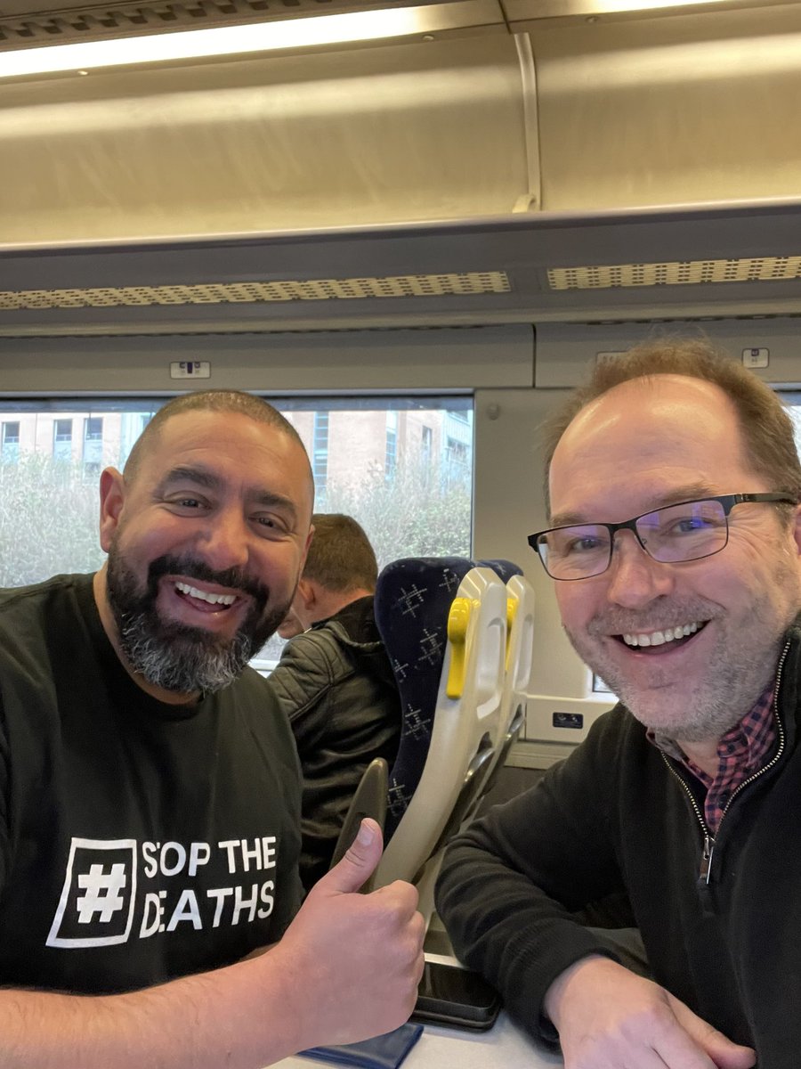 Off to the SDF Insights event @SDFnews in Edinburgh today and found this young man going in the same direction as me! One cancelled train already, but we’re on our way. Will just have to miss @arjmcauley opening remarks 🤣