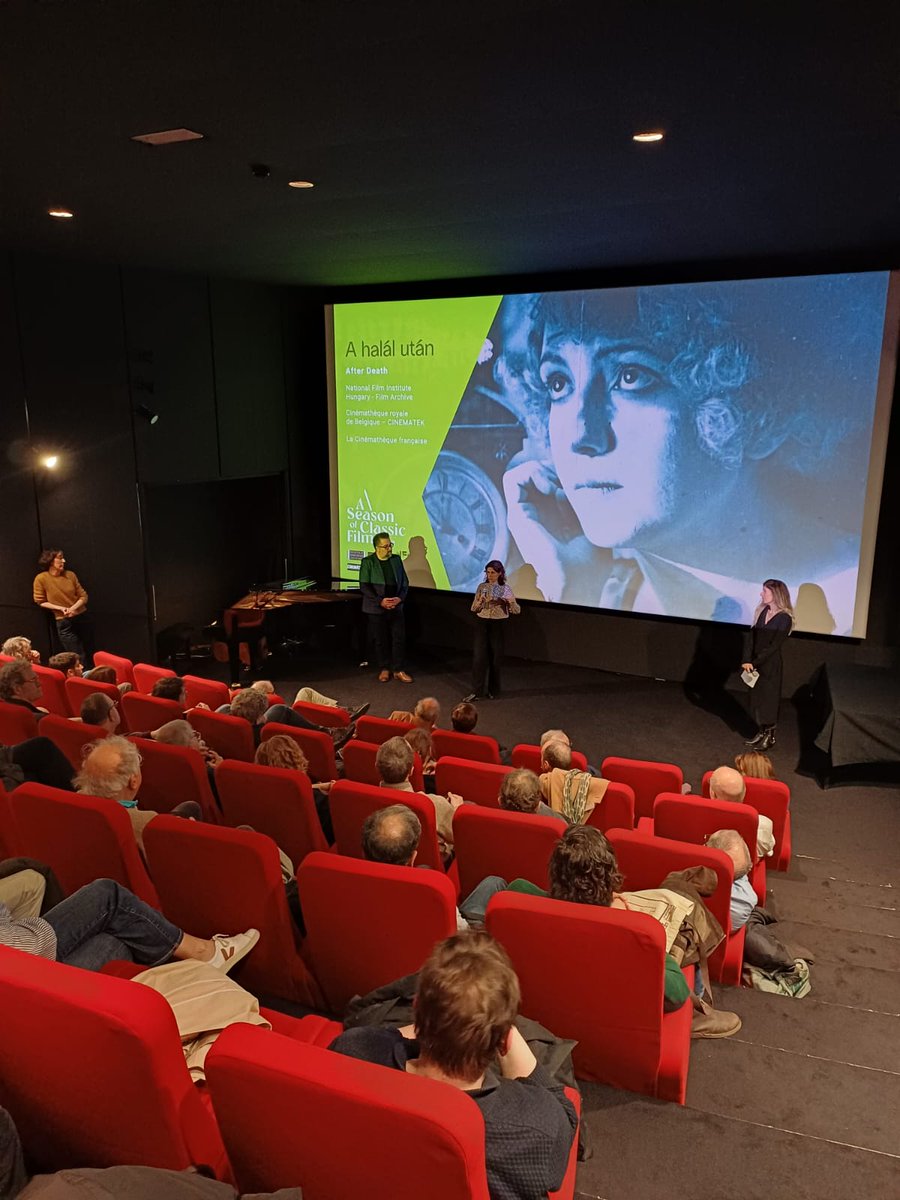 A beautiful screening of A halál után (After Death, 1920, dir. Alfréd Deésy), winner of the Joint Film Restoration Grant 2023, took place in Paris last Sunday as part of the Festival de la Cinémathèque! Read more: bit.ly/3PmZlbl