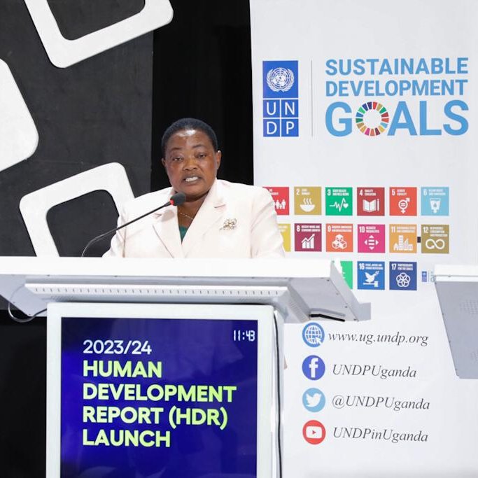 'Today is a testament to our collective commitment in shaping a better future for Uganda and beyond. Let us draw inspiration from the progress we have made as a country and remain firm in our commitment to achieve the SDGs.” - Rt. Hon. Prime Minister @RobinahNabbanja #HDR2024