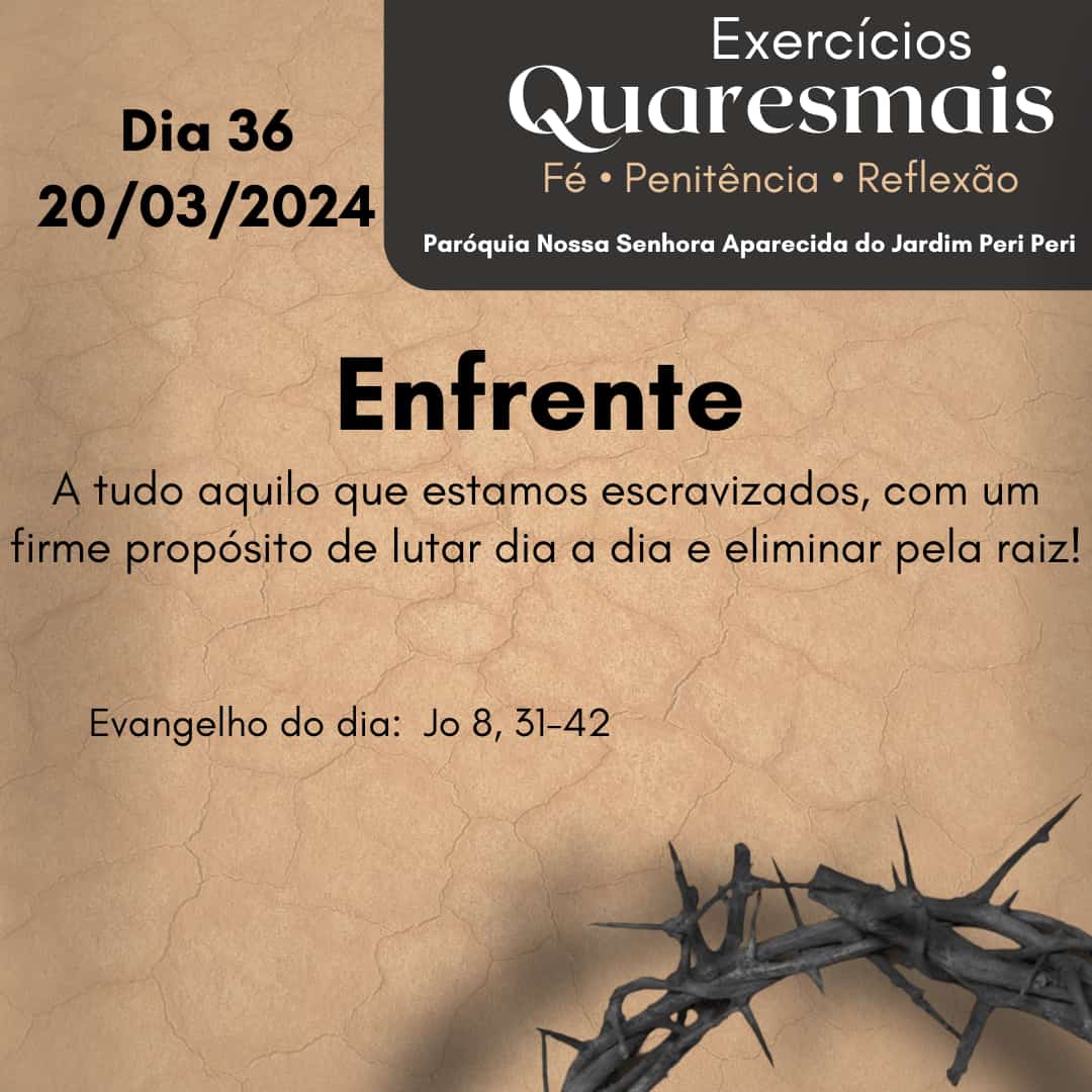 fernandonit's tweet photo. Todo o pecado nos tira a capacidade de ser livre! #ExerciciosQuaresmais #Quaresma https://t.co/cfLTeMeFrh