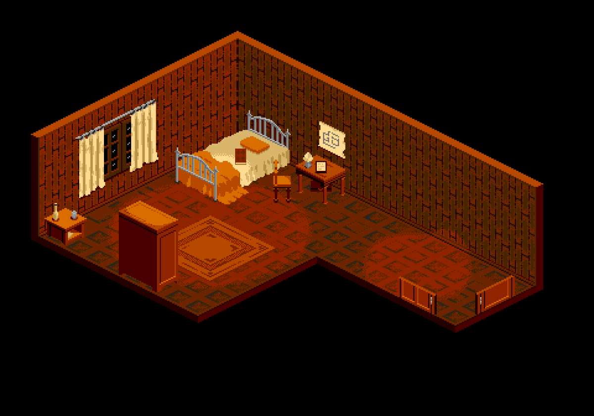 PscdGames's tweet photo. It's been a while since we've had #BioEvil. Let's fix it. A new location is ready. Eh, how much time we spent on it, but I still don’t really like it, it’s not neat in places. https://t.co/JaaMfKWtb3