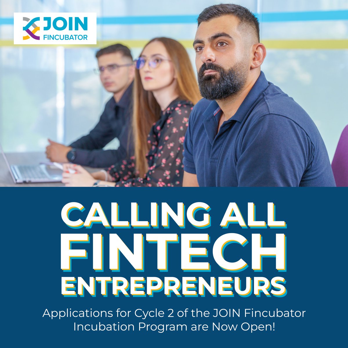 Attention all early-stage fintech startup founders!🚀Applications for the 2nd cycle of the JOIN Fincubator Incubation Program are now open! Apply NOW: tinyurl.com/msfz8k48

#JOINFincubator #Fintech #Startups #Jordan