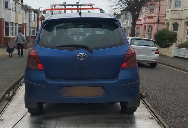 Another uninsured vehicle off our roads! Yesterday, whilst officers were on foot patrol in #Clacton town centre, they came across an insecure vehicle, after carrying out routine checks it was established the vehicle didn’t have any insurance. Vehicle seized!