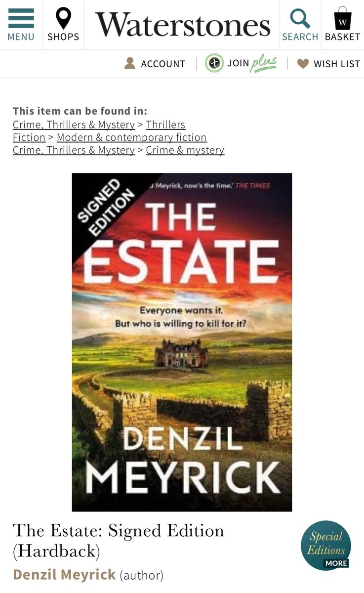 waterstones.com/book/the-estat… Whisper it… you can pre-order a SIGNED EDITION of #TheEstate NOW @Waterstones! Get in quick, limited availability! 😱😳 ‘Denzil Meyrick is a true master of his craft…The Estate proves what a gifted wordsmith he is.’ Michael Wood #Wednesdayvibe