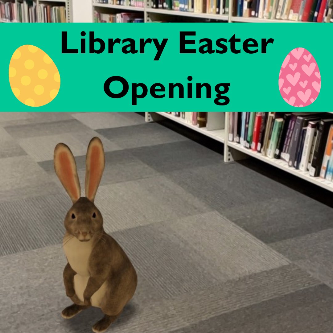 Library Easter Weekend Library support and opening details libguides.exeter.ac.uk/openinghours Don't forget your Uni card to swipe in & out and to borrow print! 💬 Chat support 24/7 as usual 📚Forum and Haighton open 24/7 as usual Click on the link above for more details