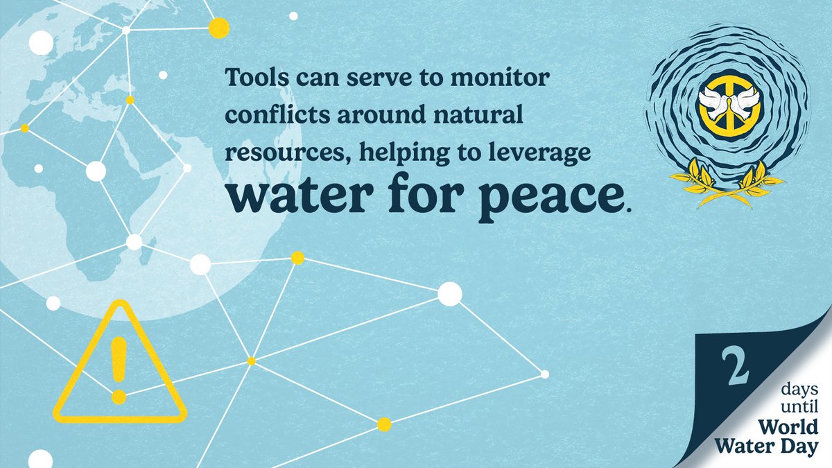 2 days until #WorldWaterDay! Innovative tools such as the #GlobalEarlyWarningTool can help mitigate conflicts by forecasting #conflict hotspots before violence erupts, enabling water interventions for #peace. Navigate the tool➡️ bit.ly/3TGNSpQ #WaterForPeace 💧🕊️