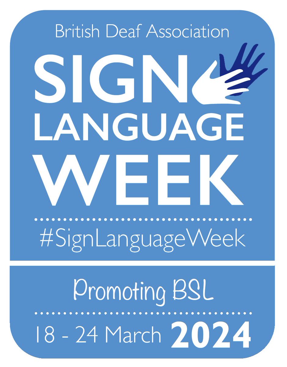#SignLanguageWeek is celebrated every year in March to commemorate the first time BSL was acknowledged as a language in its own right by the UK Government on 18 March 2003 @IvorsAcademy @WeAreTheMU @disabilityarts @RNID @BBCAccessAll
