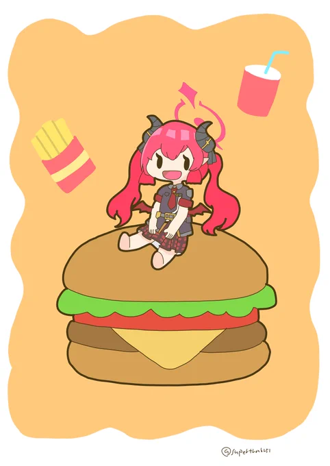 バーガージュンコちゃん#ブルアカ 