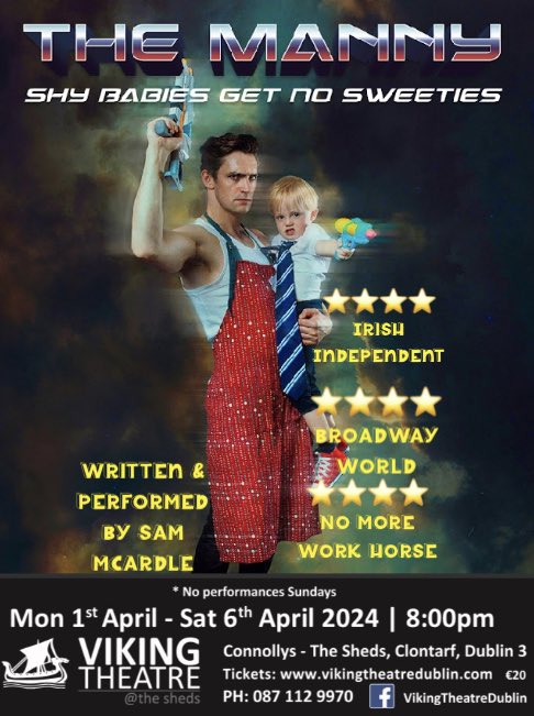 * NEWS FLASH* The Manny coming to The Viking.. Mon 1st /Sat 6th April. Book now for a great night at the theatre 🎫 takeyourseats.ticketsolve.com/ticketbooth/sh…