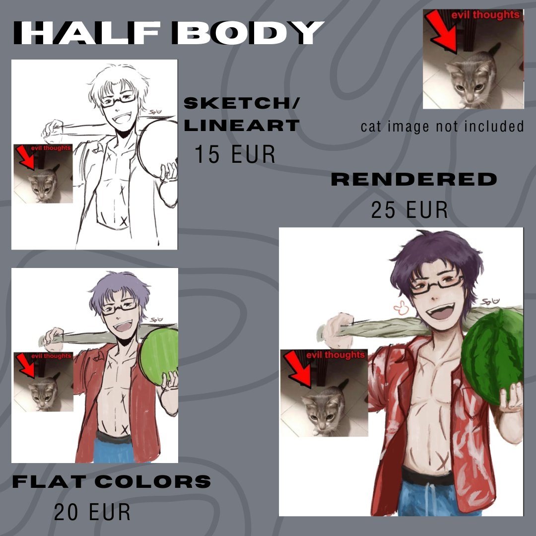 sofachuu's tweet image. commissions are open btw! I'll do headshots, icons, full and half body, YouTube sprites and thumbnails and more! Dm me if you're interested, these are the general prices