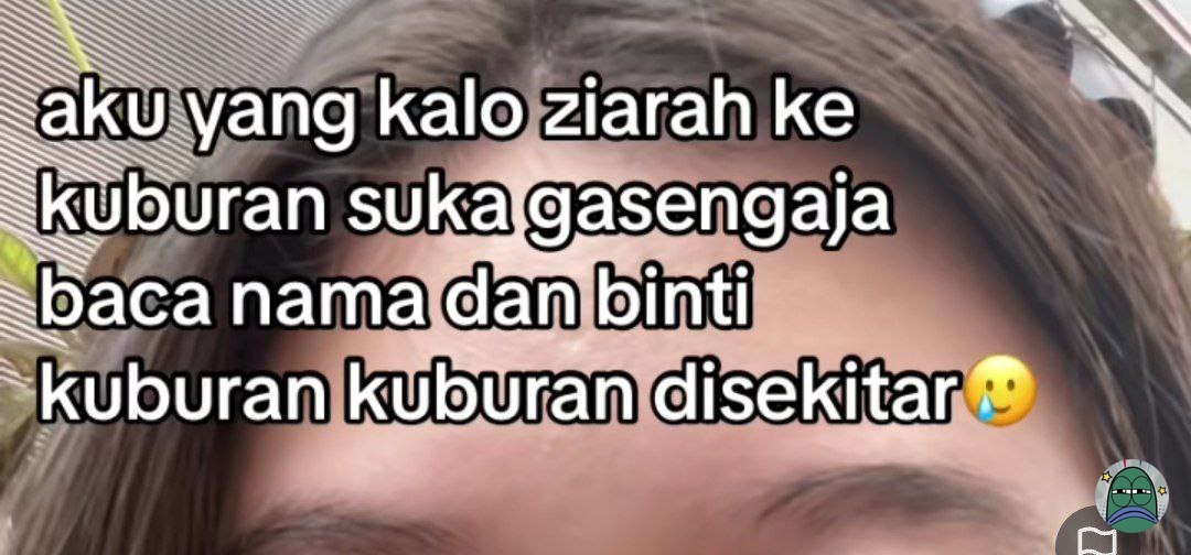 tanyarlfes's tweet photo. 💚 baru tau ternyata ga boleh baca nama di nisan 😭 https://t.co/EBTNQddVJ5