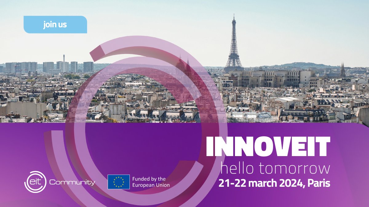 Would you like to connect with the #EIT_HEI Initiative and other #deeptech enthusiasts? 🚀 Join us from tomorrow at #INNOVEIT, for the Hello Tomorrow Global Summit and gain insights from the @EIT Community partners! 🗓️21-22 March 📍Paris Find out more👉eit-hei.eu/events/innovei…