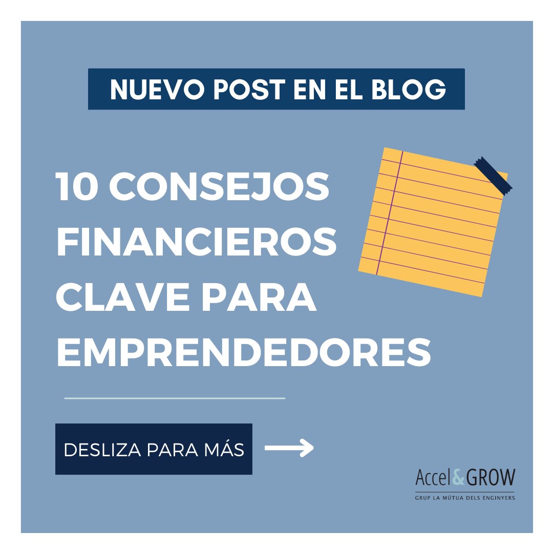 GrowAccel's tweet image. 💸En el ecosistema #emprendedor no se puede descuidar un aspecto fundamental: las #finanzas.

En el post de hoy os compartimos, según elEconomista, 🔟 #consejos calve sobre finanzas para emprendedores.

🔗Más información en nuestro post: accelgrow.com/2024/03/20/10-…