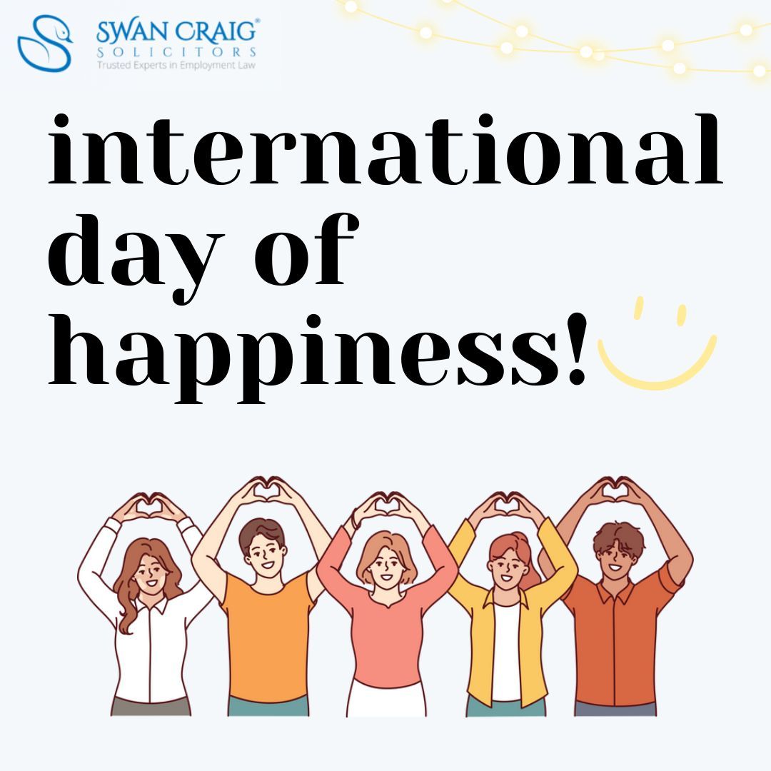 Today, we celebrate the International Day of Happiness! 😊💫 It is important to foster happiness both within and outside of the workplace, let's spread joy, kindness, and positivity!

Visit our blog for advice on fostering workplace positivity: swancraig.co.uk/workplace-posi…