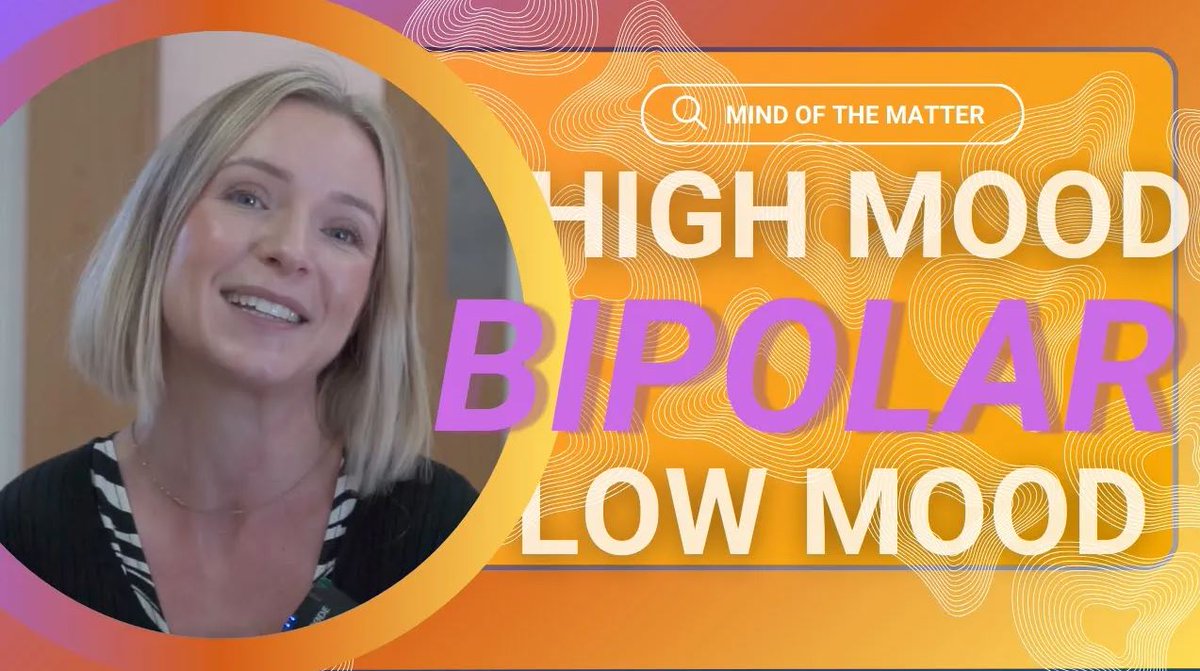 NHS Maudsley (@maudsleynhs) on Twitter photo Dr Rebecca Kelly explains how #Bipolar Disorder differentiates from Psychosis but can also share similarities.
Watch Mind of the Matter 👇 ow.ly/wXbq50QWwbL
<a href="/kingshealth/">King's Health Partners</a> <a href="/KingsCollegeLon/">King's College London</a> <a href="/KingsIoPPN/">Institute of Psychiatry, Psychology & Neuroscience</a>
#MentalHealth Dr Rebecca Kelly explains how #Bipolar Disorder differentiates from Psychosis but can also share similarities.
Watch Mind of the Matter 👇 ow.ly/wXbq50QWwbL
<a href="/kingshealth/">King's Health Partners</a> <a href="/KingsCollegeLon/">King's College London</a> <a href="/KingsIoPPN/">Institute of Psychiatry, Psychology & Neuroscience</a>
#MentalHealth