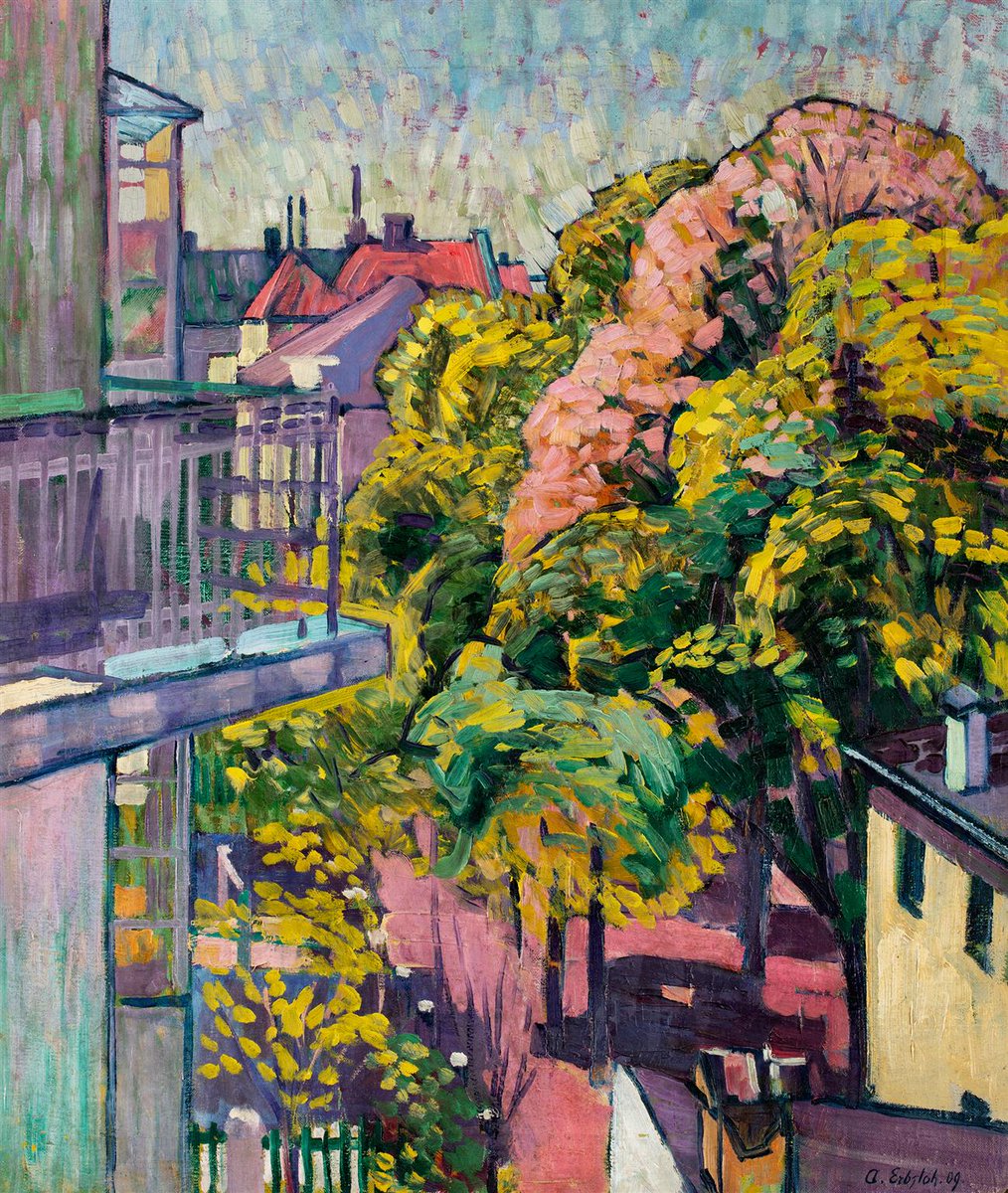 Mit dem Werk »Frühling (Blick aus dem Atelier)« von Adolf Erbslöh läuten wir die neue #Jahreszeit ein. Wir freuen uns darauf, mehr Zeit draußen zu verbringen, auf grüne Bäume und blühende Wiesen. Wir wünschen euch einen schönen #Frühling!
Habt ihr auch schon #Frühlingsgefühle?