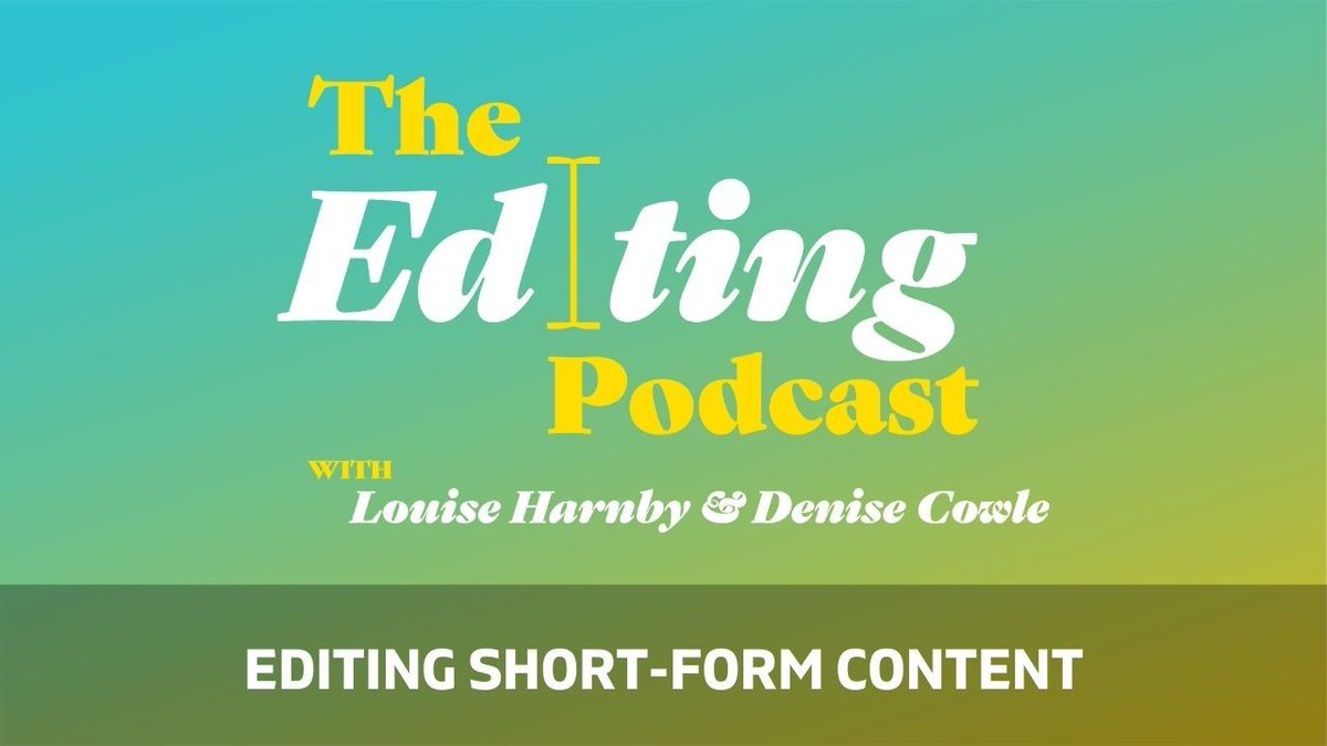 In this episode of The Editing Podcast, Louise and Denise talk about editing short-form content such as newsletters, letters, blog posts, short stories, essays and reports. Listen to the chat here! 🎧⬇ bit.ly/3YbtopW