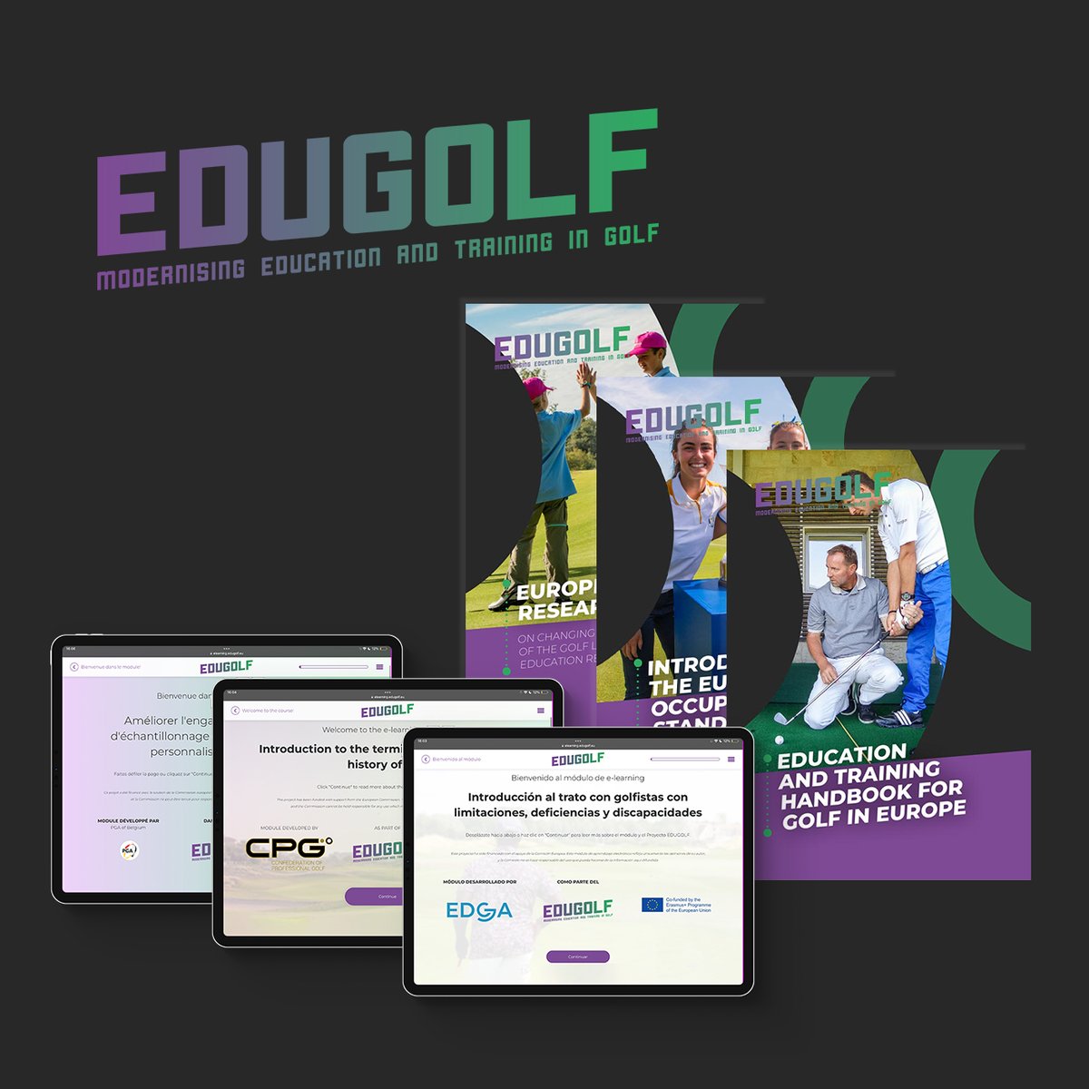 We are proud to announce the conclusion of the #EDUGOLF Project! 🇪🇺🎓

This milestone reflects 3 years of incredible collaboration, research and innovation, aiming to revolutionise golf education across Europe.

More at cp.golf/3PRbOEL &amp; outputs at edugolf.eu/outputs